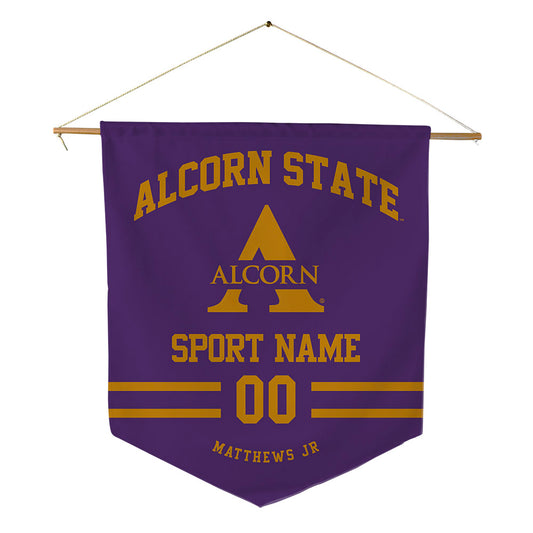 Alcorn - NCAA Men's Track & Field : Kendrick Matthews Jr - Pennant - 18" x 21"-0