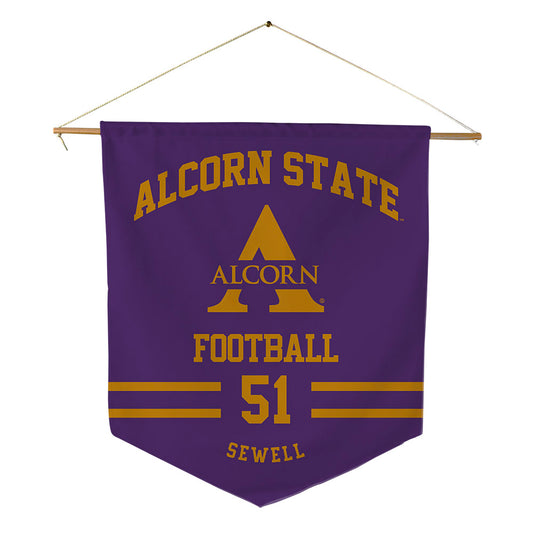 Alcorn - NCAA Football : Landen Sewell - Pennant - 18" x 21"-0