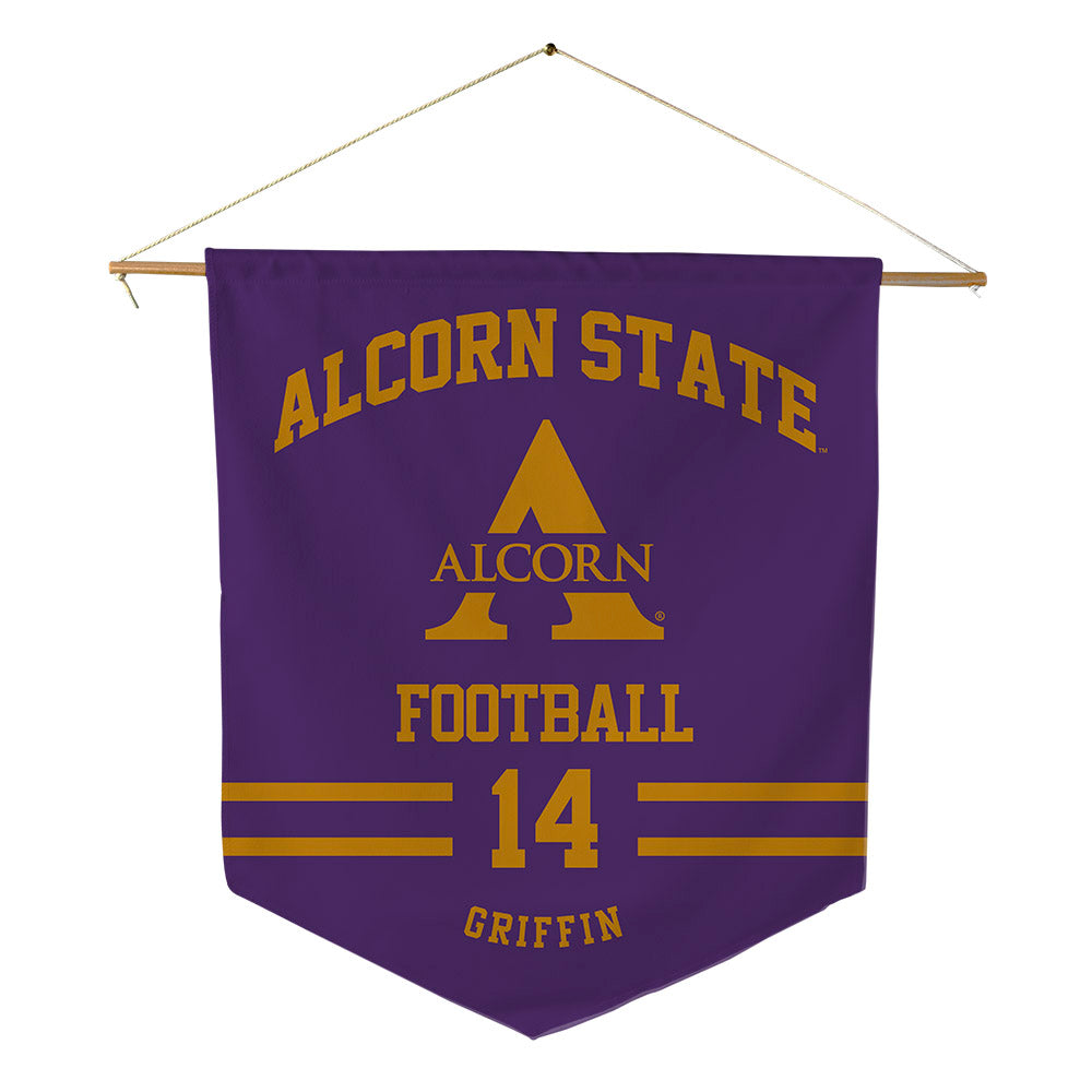 Alcorn - NCAA Football : Elijah Griffin - Pennant - 18" x 21"-0