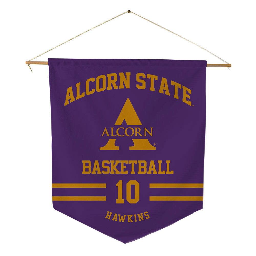 Alcorn - NCAA Men's Basketball : Alex Hawkins - Pennant - 18" x 21"-0