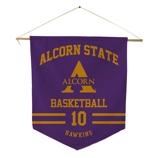 Alcorn - NCAA Men's Basketball : Alex Hawkins - Pennant - 18" x 21"-0