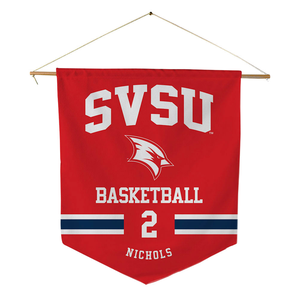 Saginaw Valley - NCAA Men's Basketball : Triston Nichols - Pennant - 18" x 21"-0