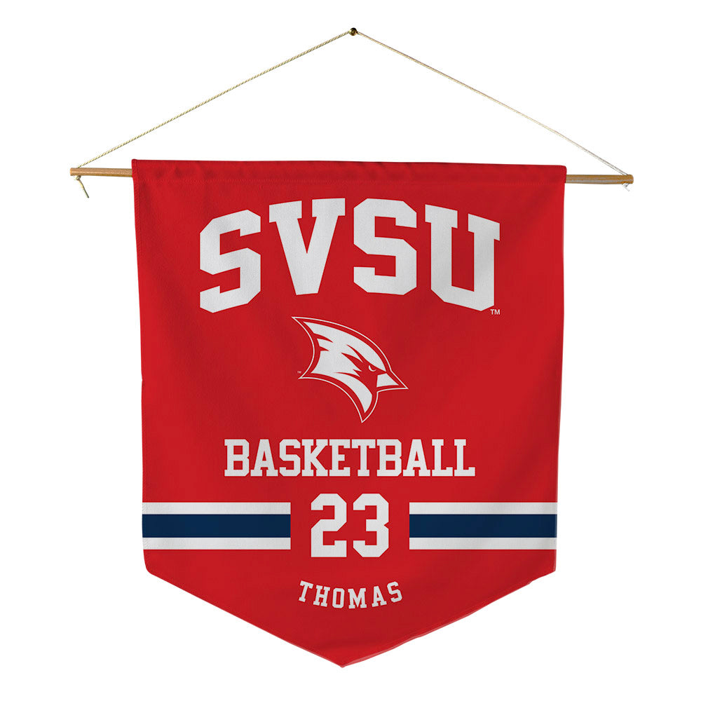 Saginaw Valley - NCAA Men's Basketball : Josh Thomas - Pennant - 18" x 21"-0