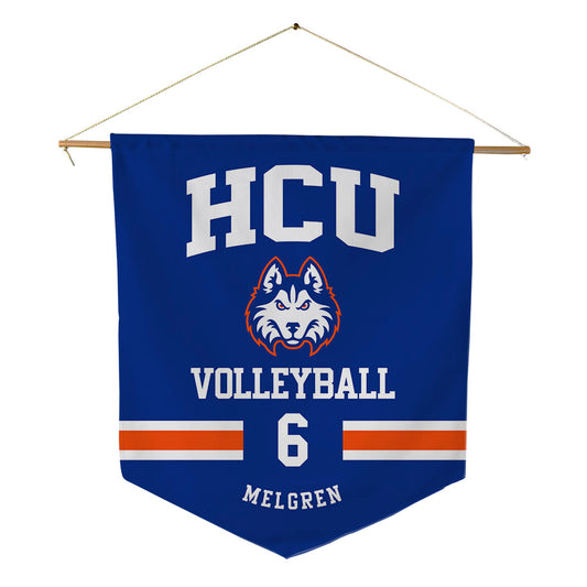 HCU - NCAA Women's Volleyball : Anna Melgren - Pennant - 18" x 21"-0