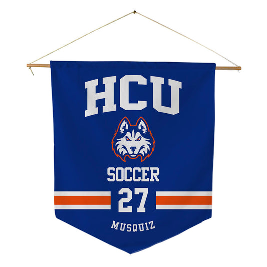 HCU - NCAA Women's Soccer : Nia Musquiz - Pennant - 18" x 21"-0