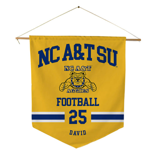 North Carolina A&T - NCAA Football : Mack David - Pennant - 18" x 21"-0