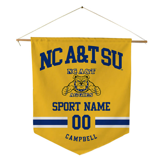 North Carolina A&T - NCAA Football : Jonathan Campbell - Pennant - 18" x 21"-0