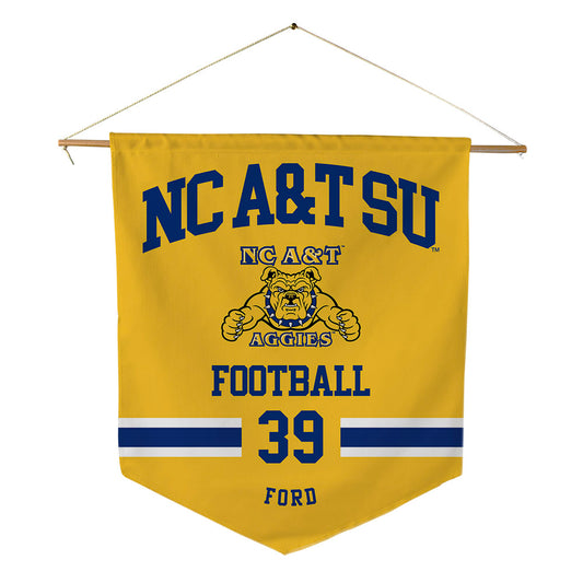 North Carolina A&T - NCAA Football : Israel Ford - Pennant - 18" x 21"-0