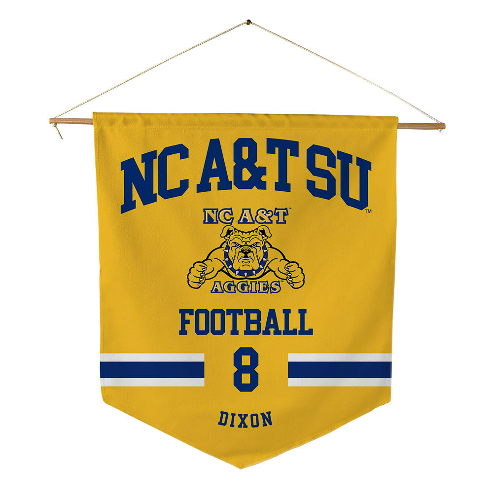 North Carolina A&T - NCAA Football : Charlie Dixon - Pennant - 18" x 21"-0