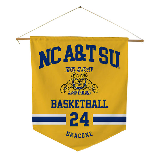 North Carolina A&T - NCAA Women's Basketball : Maleia Bracone - Pennant - 18" x 21"-0