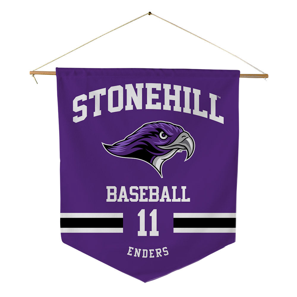Stonehill - NCAA Baseball : Jackson Enders - Pennant - 18" x 21"-0