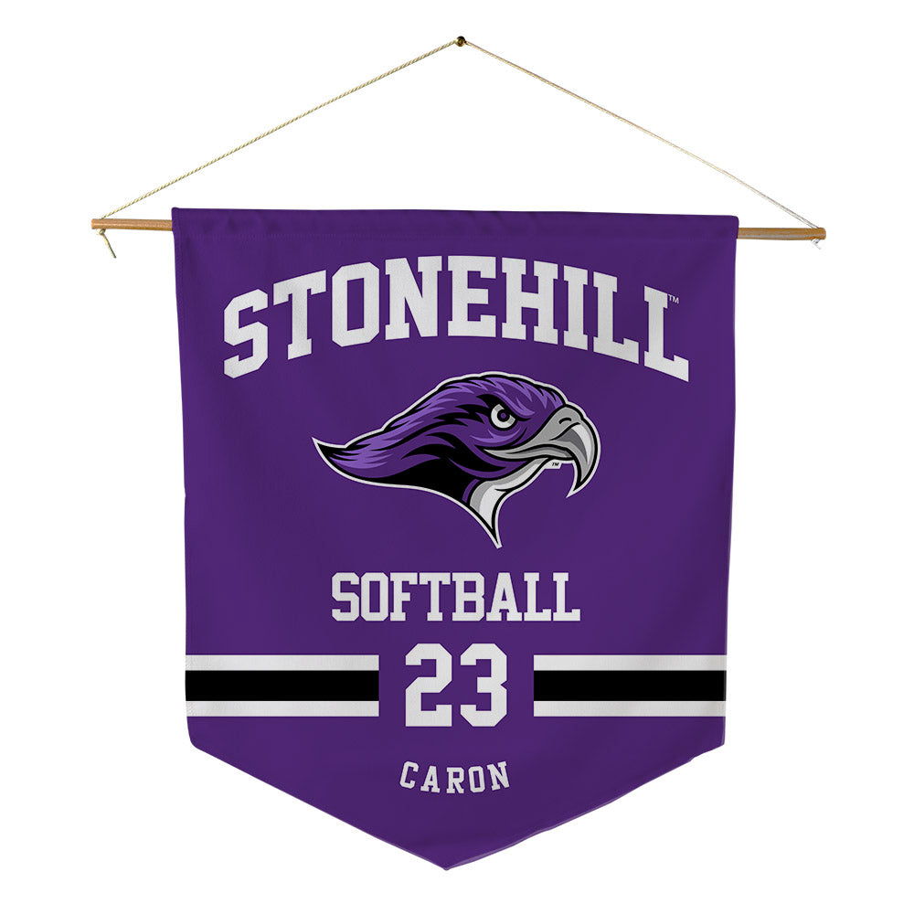 Stonehill - NCAA Softball : McKenzie Caron - Pennant - 18" x 21"-0