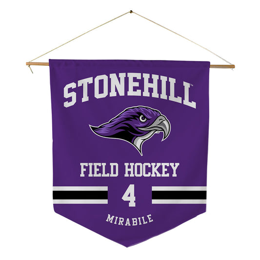 Stonehill - NCAA Women's Field Hockey : Karleigh Mirabile - Pennant - 18" x 21"-0