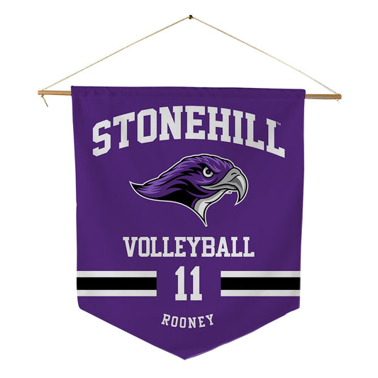 Stonehill - NCAA Women's Volleyball : Alayna Rooney - Pennant - 18" x 21"-0