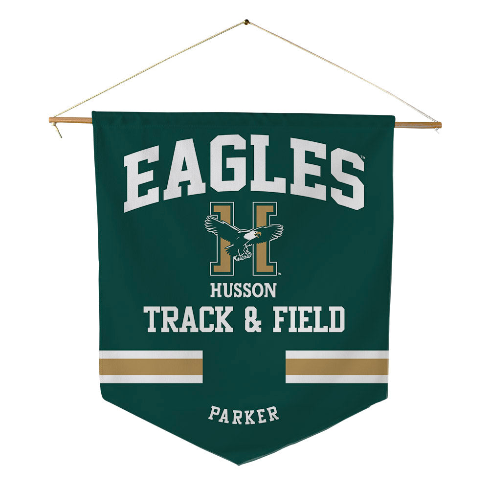 Husson - NCAA Men's Track & Field : Cohen Parker - Pennant - 18" x 21"-0