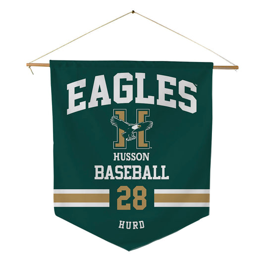 Husson - NCAA Baseball : Noah Hurd - Pennant - 18" x 21"-0