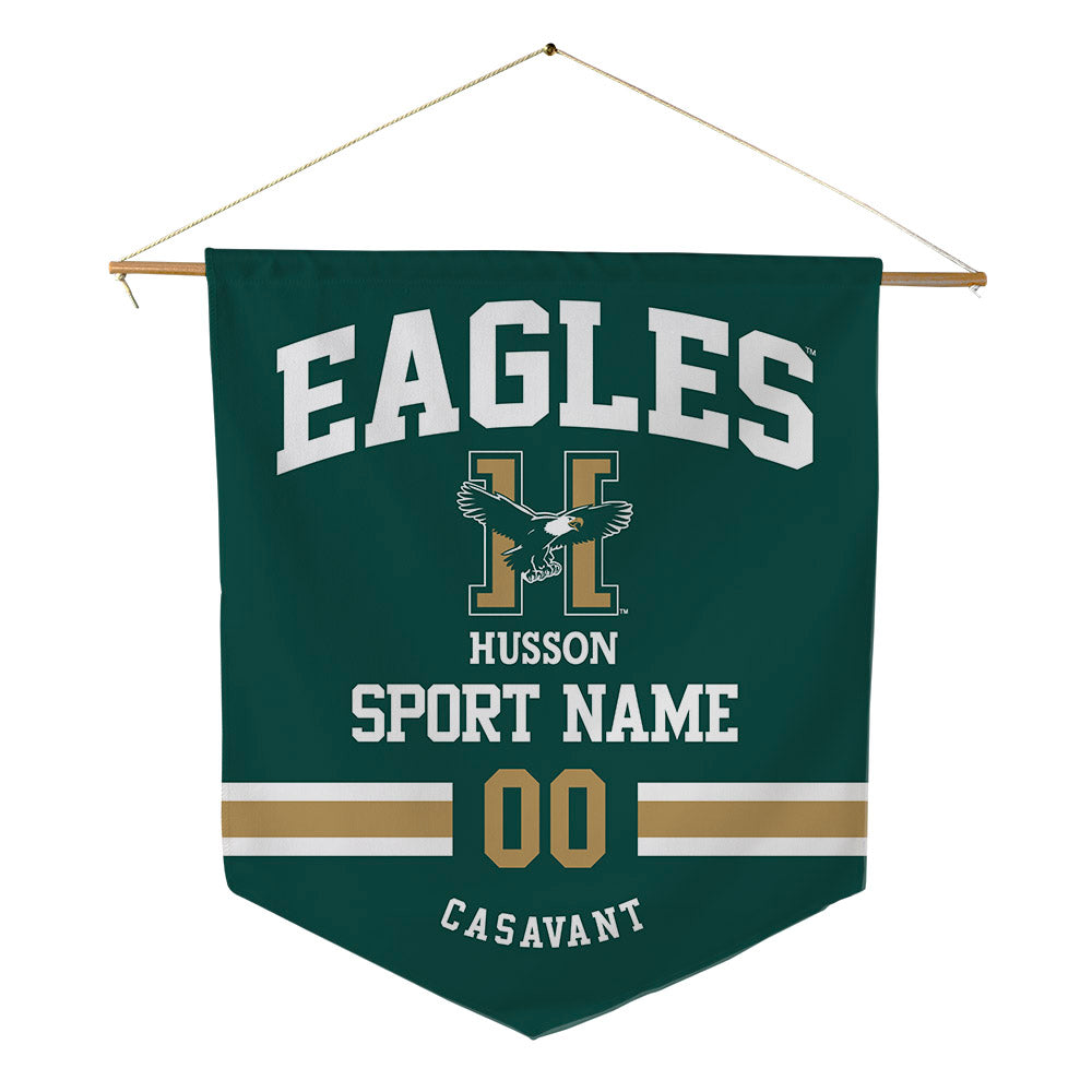 Husson - NCAA Softball : Allison Casavant - Pennant - 18" x 21"-0