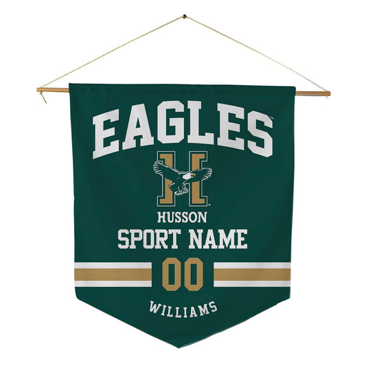 Husson - NCAA Women's Swimming & Diving : Logan Williams - Pennant - 18" x 21"-0
