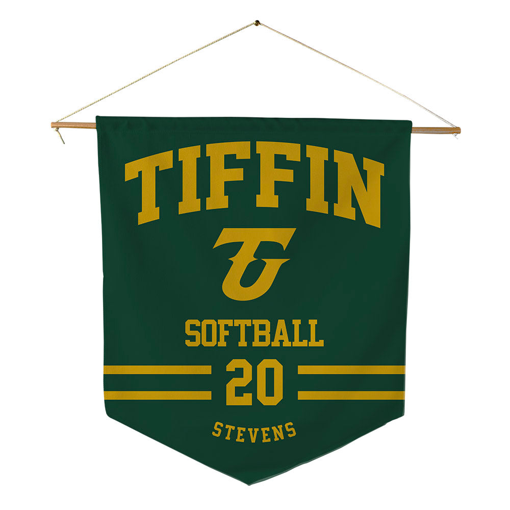 Tiffin - NCAA Softball : Caylin Stevens - Pennant - 18" x 21"-0