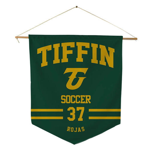 Tiffin - NCAA Men's Soccer : Alejandro Rojas - Pennant - 18" x 21"-0