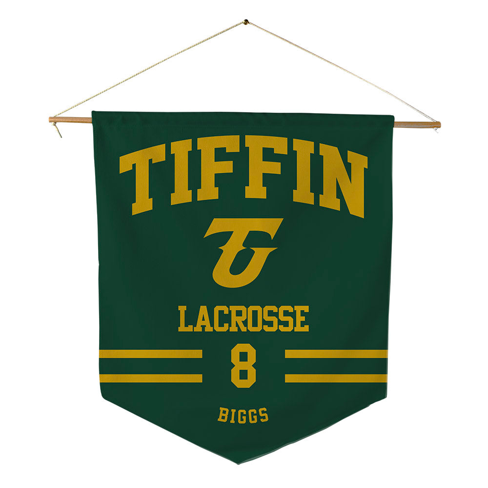 Tiffin - NCAA Men's Lacrosse : Phoenix Biggs - Pennant - 18" x 21"-0