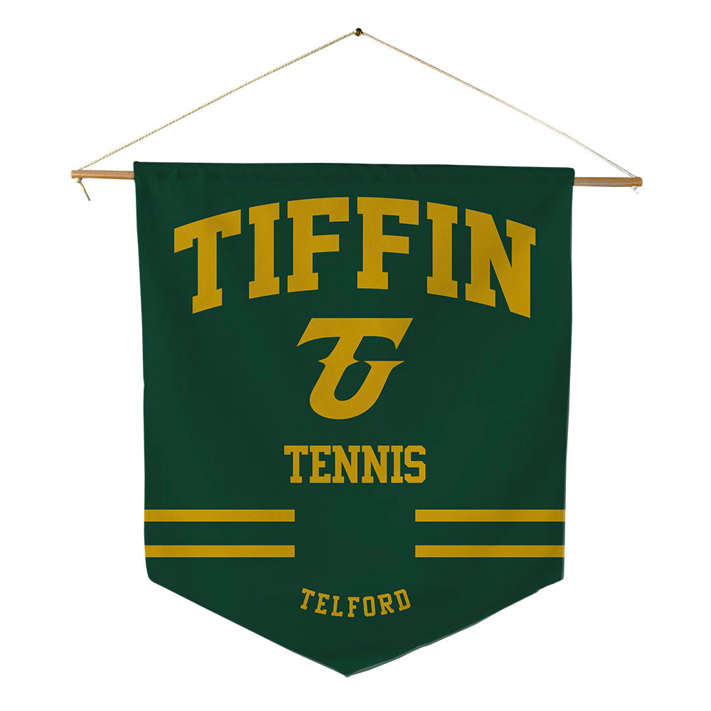 Tiffin - NCAA Men's Tennis : Matt Telford - Pennant - 18" x 21"-0
