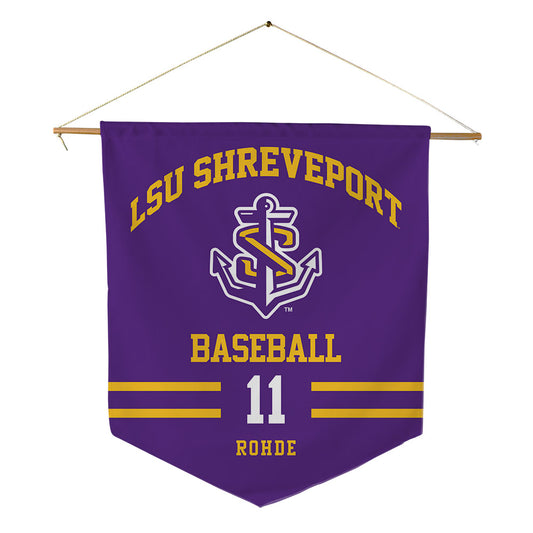 LSUS - NCAA Baseball : Isaac Rohde - Pennant - 18" x 21"-0