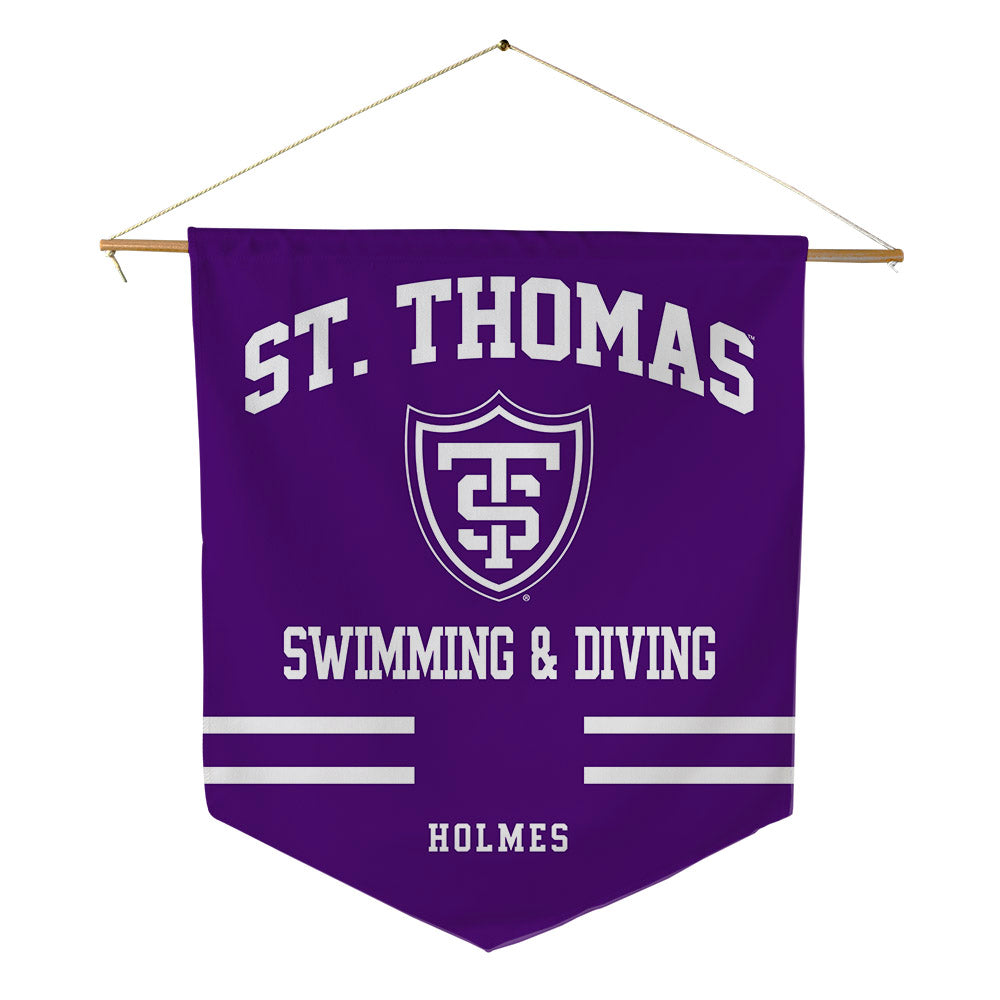 UST - NCAA Men's Swimming & Diving : Tucker Holmes - Pennant - 18" x 21"-0