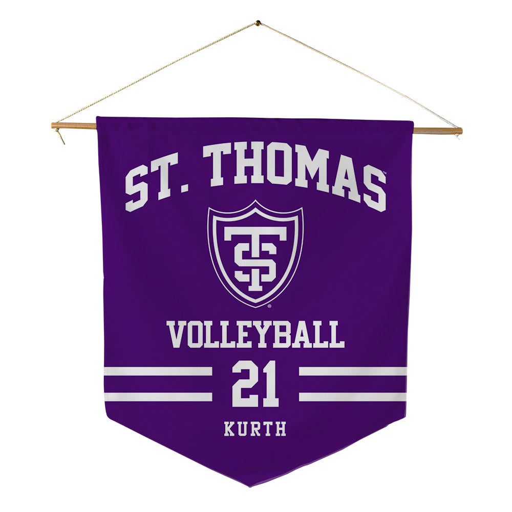 UST - NCAA Women's Volleyball : Reilly Kurth - Pennant - 18" x 21"-0