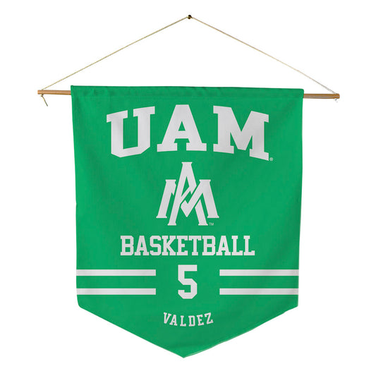UAM - NCAA Men's Basketball : Gianssen Valdez - Pennant - 18" x 21"-0