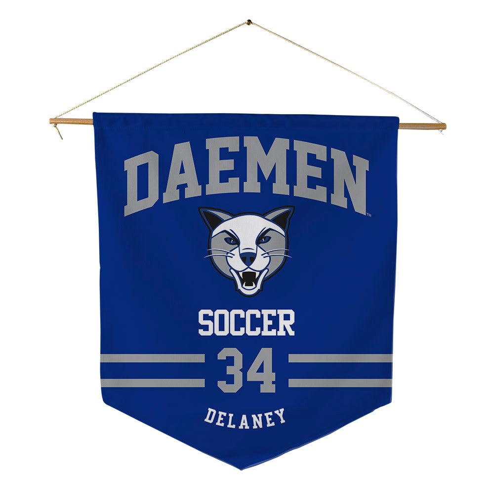 Daemen - NCAA Men's Soccer : Dylan Delaney - Pennant - 18" x 21"-0