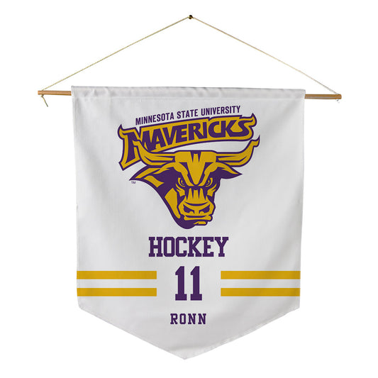 Minn. St. - NCAA Men's Ice Hockey : Jordan Ronn - Pennant - 18" x 21"-0