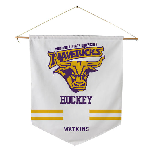 Minn. St. - NCAA Men's Ice Hockey : Liam Watkins - Pennant - 18" x 21"-0