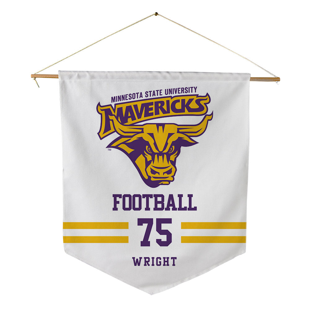 Minn. St. - NCAA Football : Magnus Wright - Pennant - 18" x 21"-0