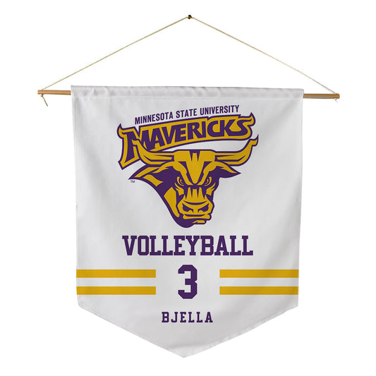 Minn. St. - NCAA Women's Volleyball : Morgan Bjella - Pennant - 18" x 21"-0