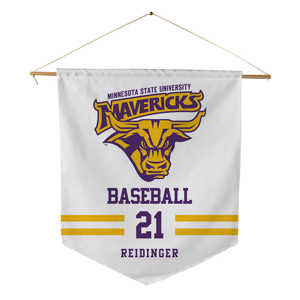 Minn. St. - NCAA Baseball : Gannon Reidinger - Pennant - 18" x 21"-0