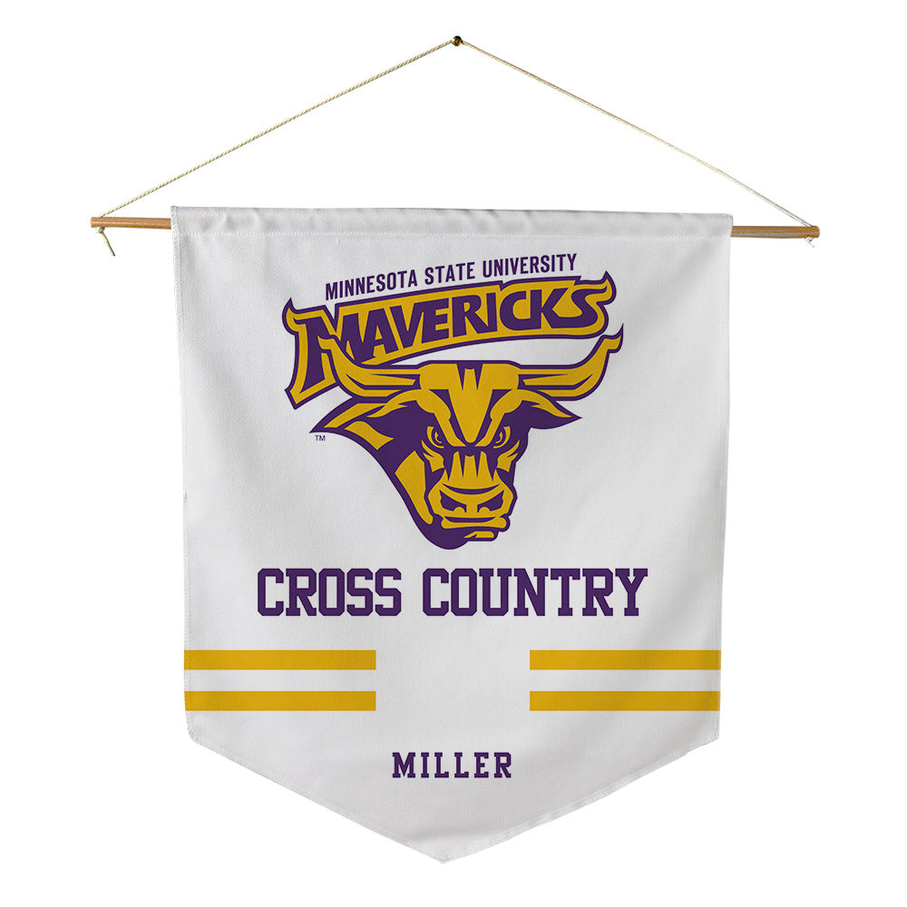 Minn. St. - NCAA Men's Cross Country : Jaden Miller - Pennant - 18" x 21"-0