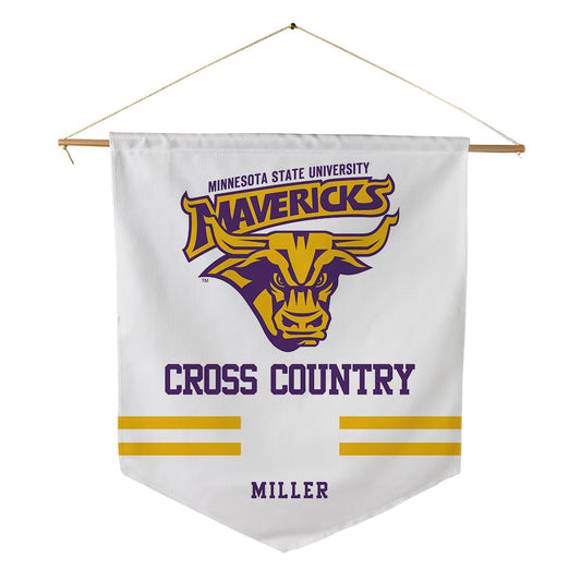 Minn. St. - NCAA Men's Cross Country : Jaden Miller - Pennant - 18" x 21"-0