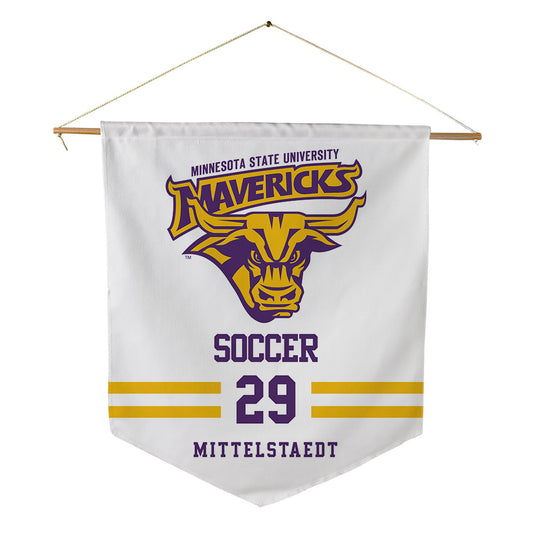 Minn. St. - NCAA Women's Soccer : Isabella Mittelstaedt - Pennant - 18" x 21"-0