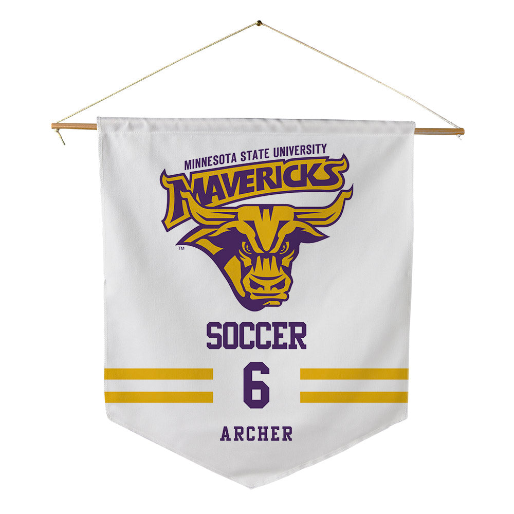 Minn. St. - NCAA Women's Soccer : Maddix Archer - Pennant - 18" x 21"-0