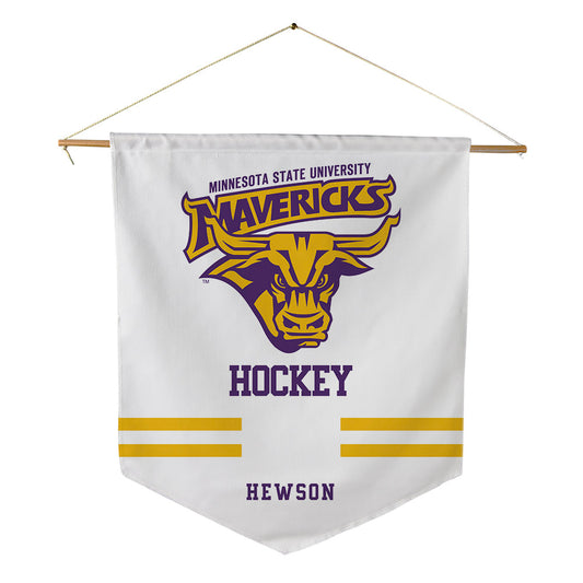 Minn. St. - NCAA Men's Ice Hockey : Easton Hewson - Pennant - 18" x 21"-0