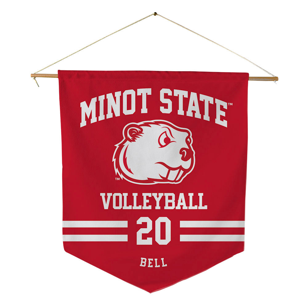 Minot State - NCAA Women's Volleyball : Jasmin Bell - Pennant - 18" x 21"-0