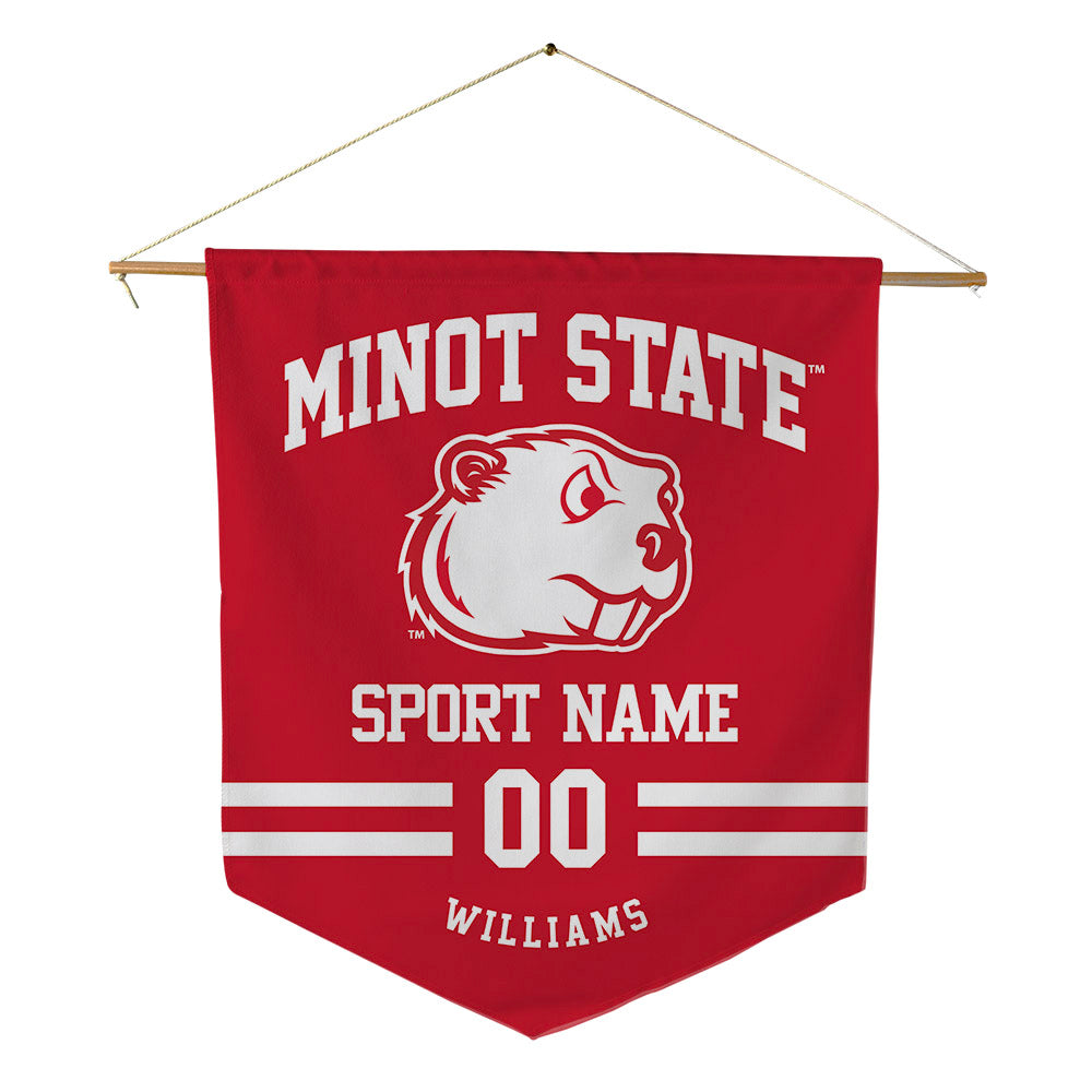 Minot State - NCAA Football : Justin Williams - Pennant - 18" x 21"-0