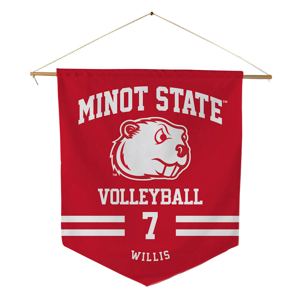 Minot State - NCAA Women's Volleyball : Emily Willis - Pennant - 18" x 21"-0