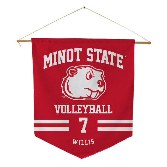 Minot State - NCAA Women's Volleyball : Emily Willis - Pennant - 18" x 21"-0
