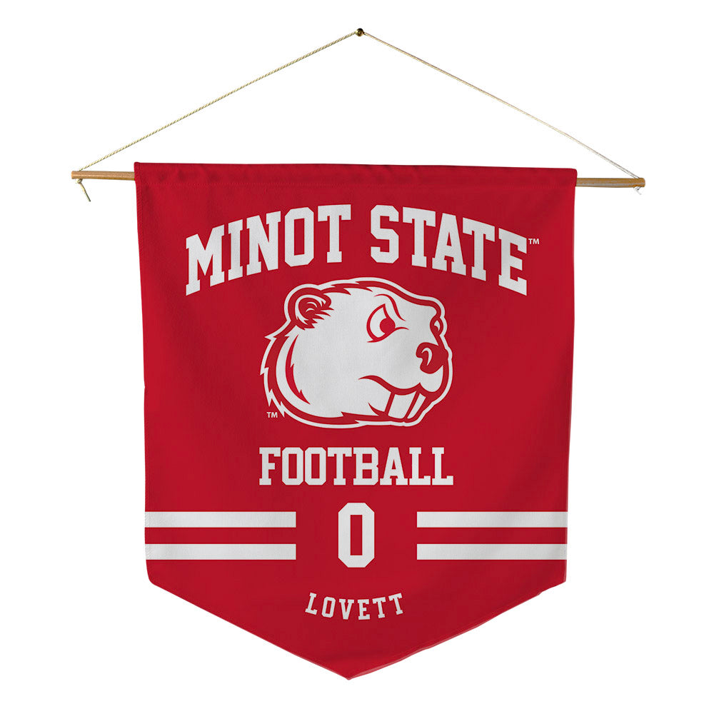 Minot State - NCAA Football : Evan Lovett - Pennant - 18" x 21"-0