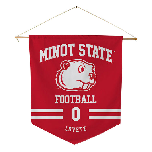 Minot State - NCAA Football : Evan Lovett - Pennant - 18" x 21"-0