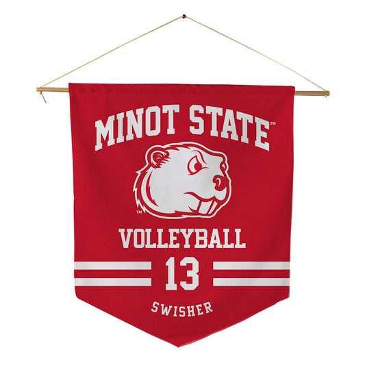 Minot State - NCAA Women's Volleyball : Emma Swisher - Pennant - 18" x 21"-0