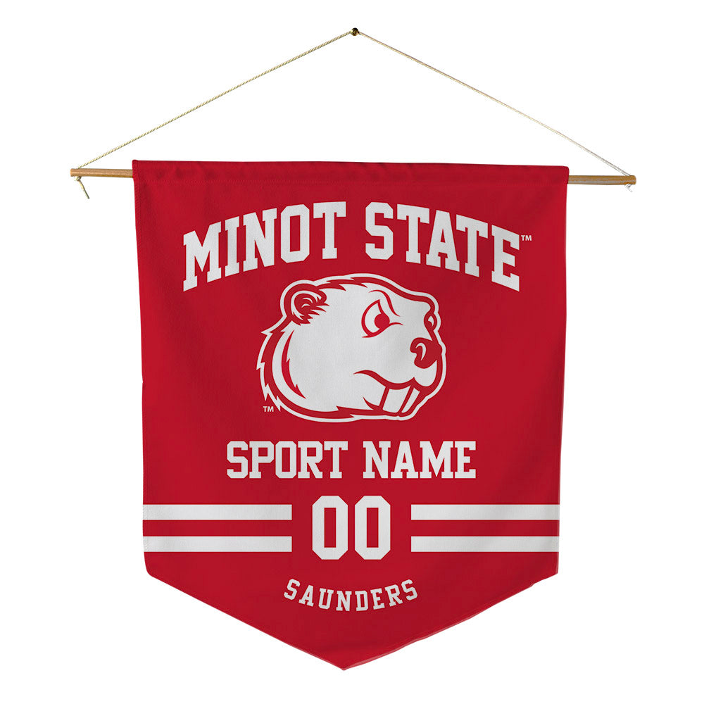 Minot State - NCAA Women's Volleyball : Haley Saunders - Pennant - 18" x 21"-0