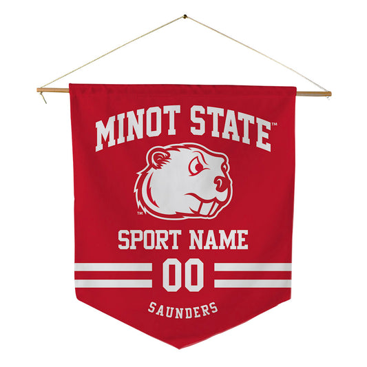Minot State - NCAA Women's Volleyball : Haley Saunders - Pennant - 18" x 21"-0